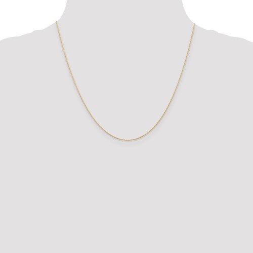 14k Rose Gold 0.5 mm Cable Rope Chain - Seattle Gold Grillz