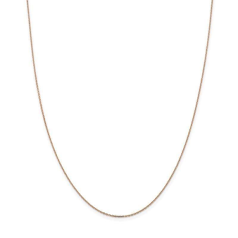 14k Rose Gold 1.0mm Cable Chain - Seattle Gold Grillz
