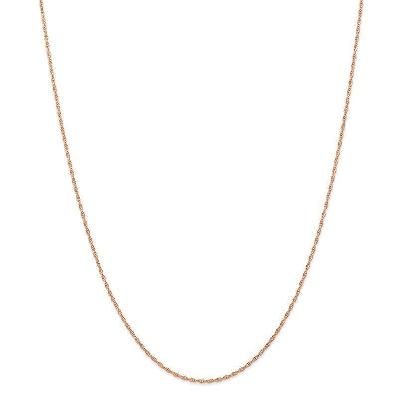 14k Rose Gold 1.15mm Carded Cable Rope Chain - Seattle Gold Grillz