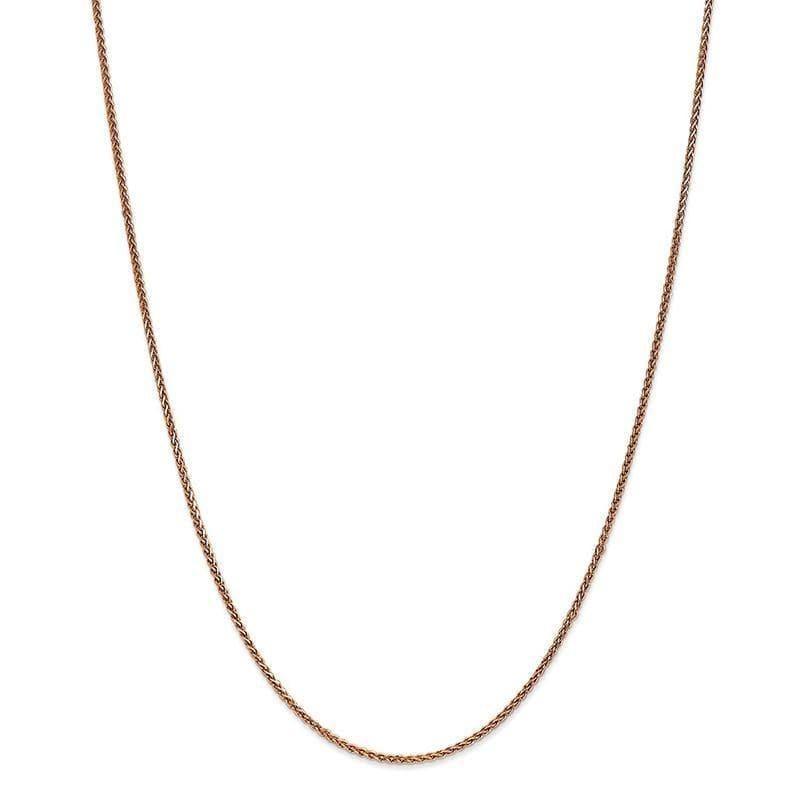 14k Rose Gold 1.40mm Spiga Chain - Seattle Gold Grillz