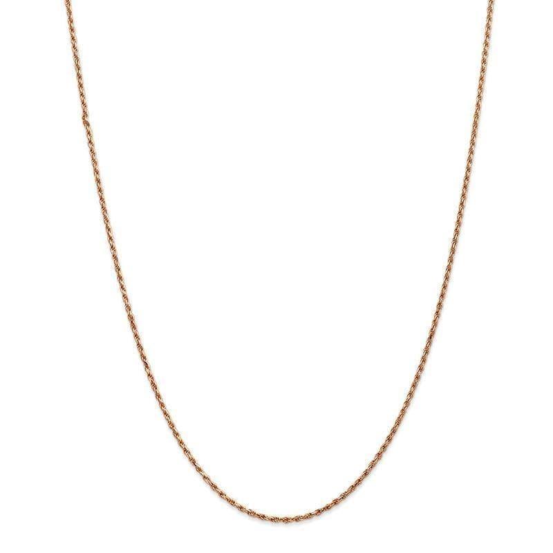 14k Rose Gold 1.8mm Diamond Cut Rope Chain - Seattle Gold Grillz