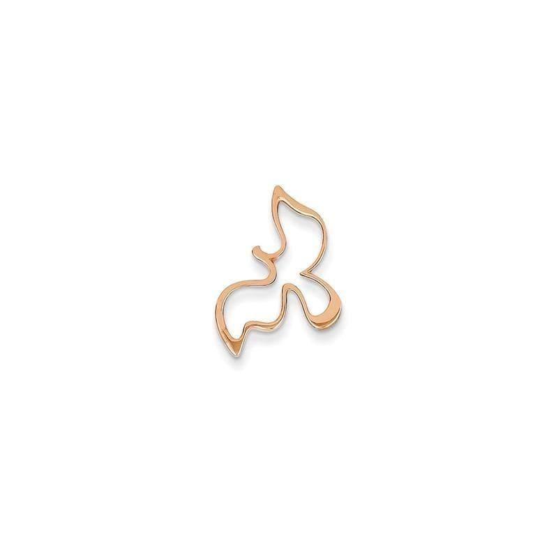 14k Rose Gold Dove Pendant - Seattle Gold Grillz
