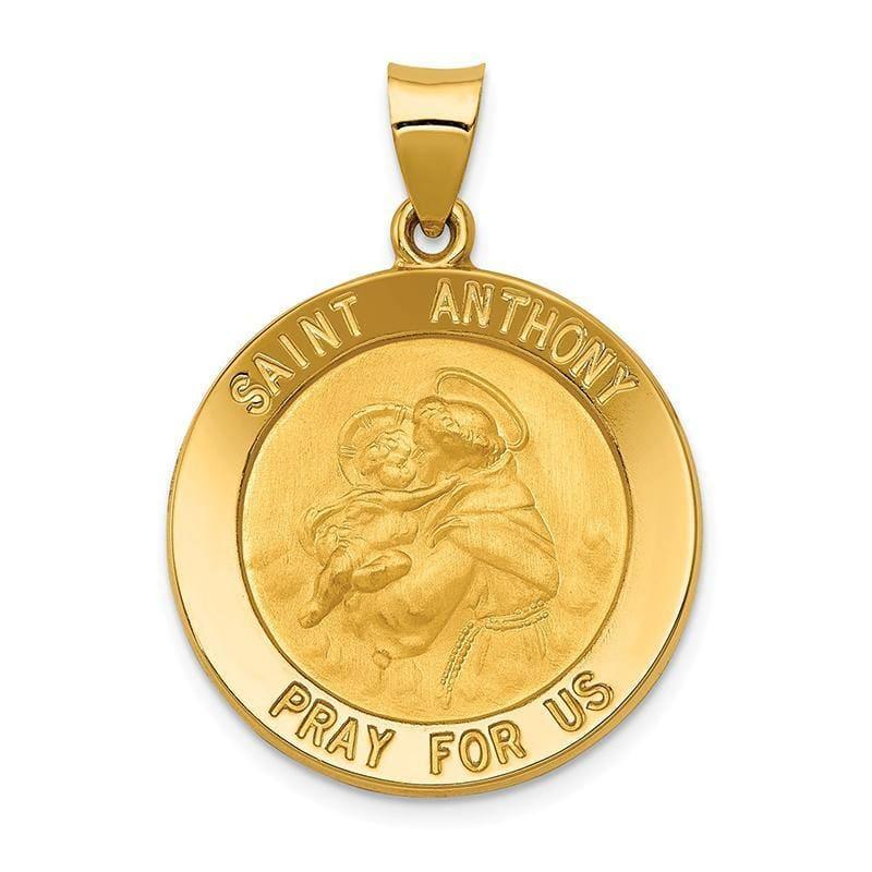 14k Saint Anthony Medal Pendant. Weight: 1.83, Length: 31, Width: 23 - Seattle Gold Grillz