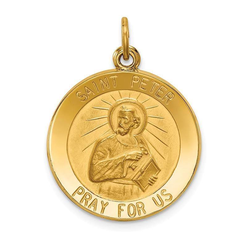 14k Saint Peter Medal Pendant - Seattle Gold Grillz