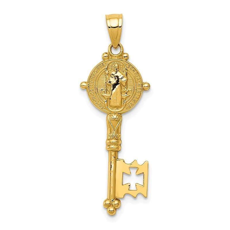 14k San Benito 2-Sided Key Pendant - Seattle Gold Grillz