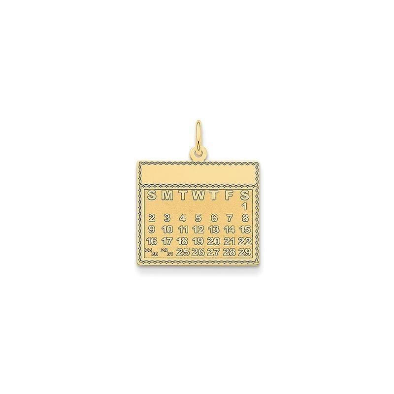 14k Saturday the First Day Calendar Pendant - Seattle Gold Grillz
