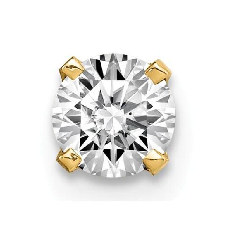 14k Single Stud Diamond Earring. 0.37Ctw - Seattle Gold Grillz
