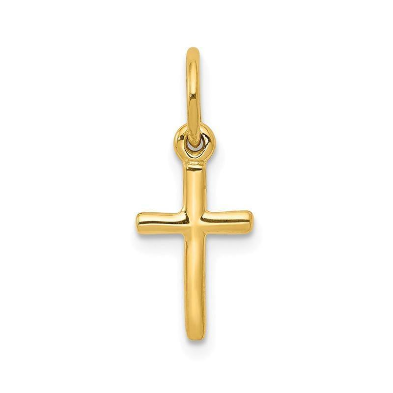 14k Small Cross Charm - Seattle Gold Grillz