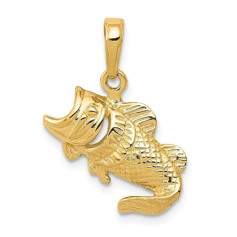 14k Small Fish Charm - Seattle Gold Grillz