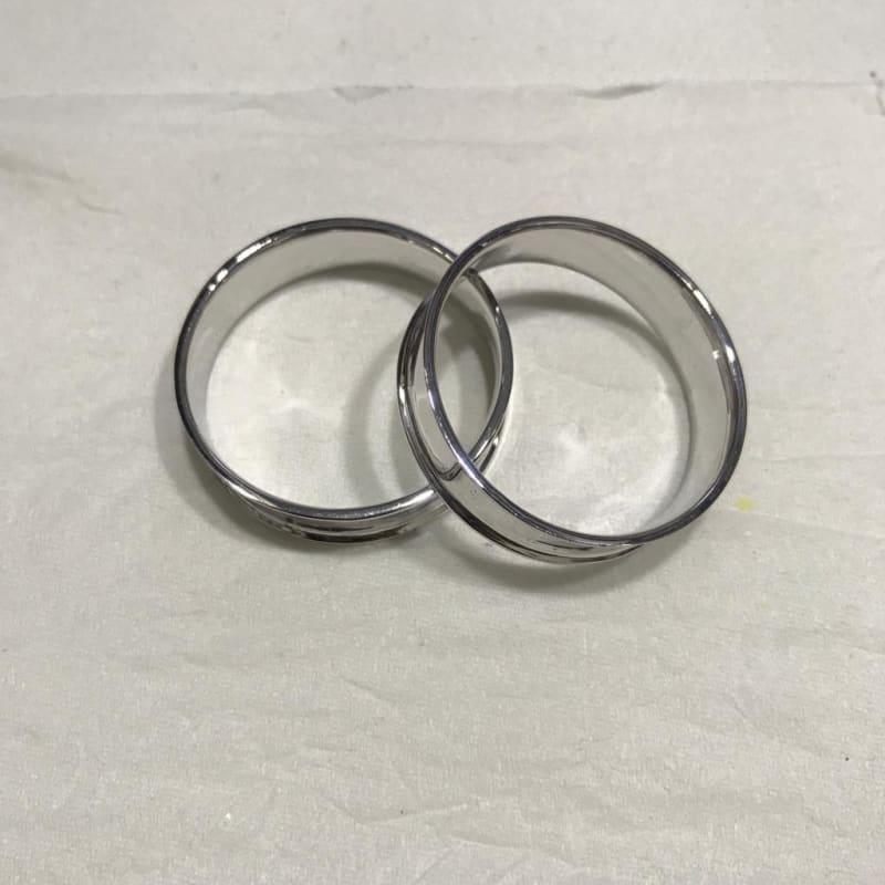 14k Solid White Gold 1 1-4" 10mm Earring Tunnels - Seattle Gold Grillz