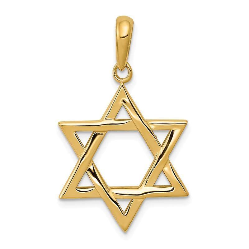 14K Star of David Pendant - Seattle Gold Grillz