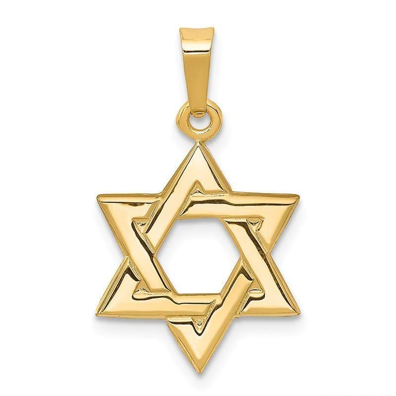 14k Star of David Pendant - Seattle Gold Grillz