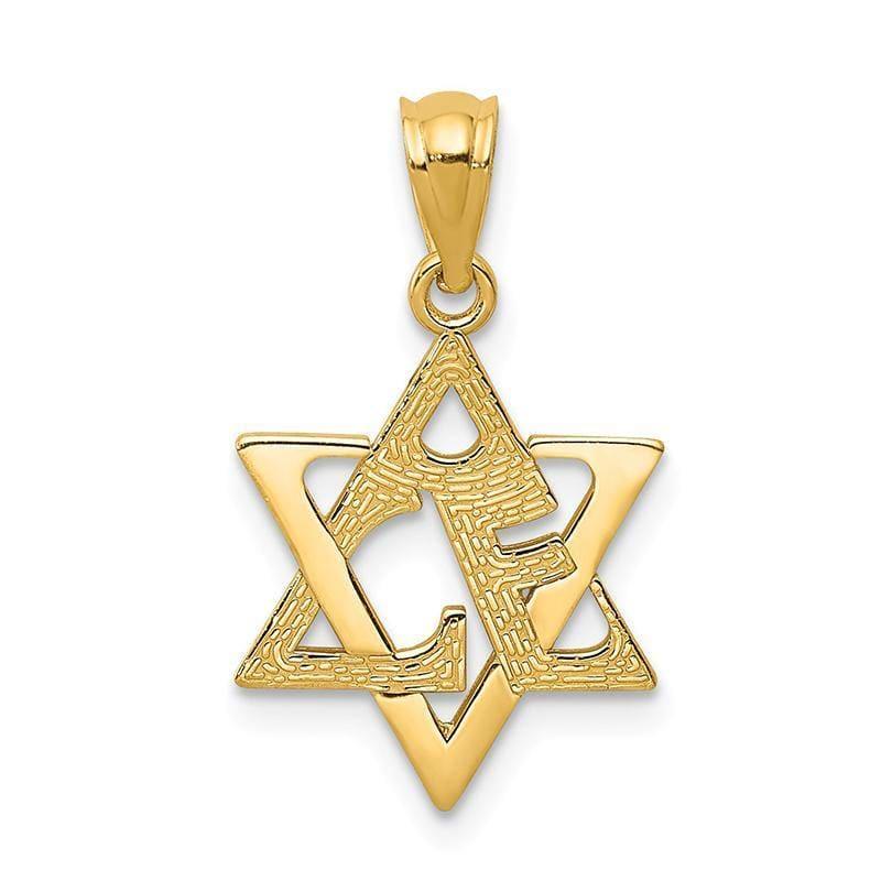 14k Star of David Pendant - Seattle Gold Grillz
