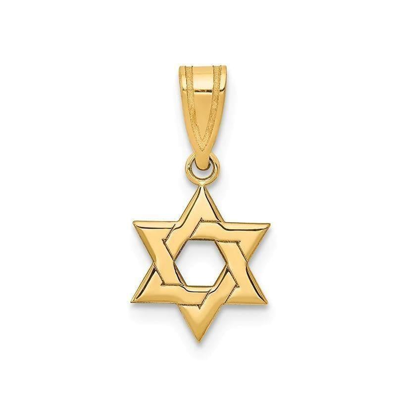 14k Star of David Pendant - Seattle Gold Grillz
