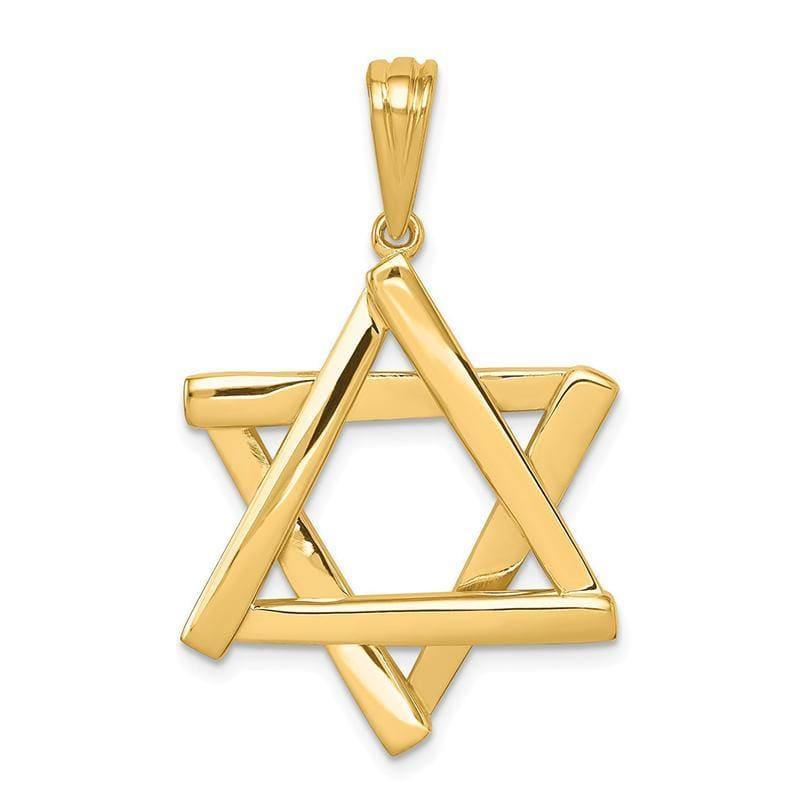 14K Star of David Pendant - Seattle Gold Grillz