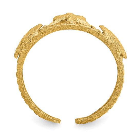 14k Starfish Toe Ring - Seattle Gold Grillz