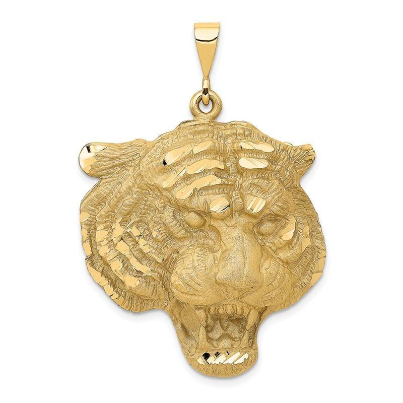 14k Tigers Head Pendant - Seattle Gold Grillz