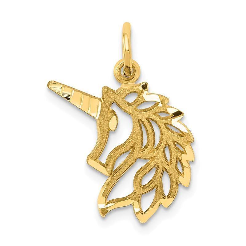 14k Unicorns Head Pendant - Seattle Gold Grillz