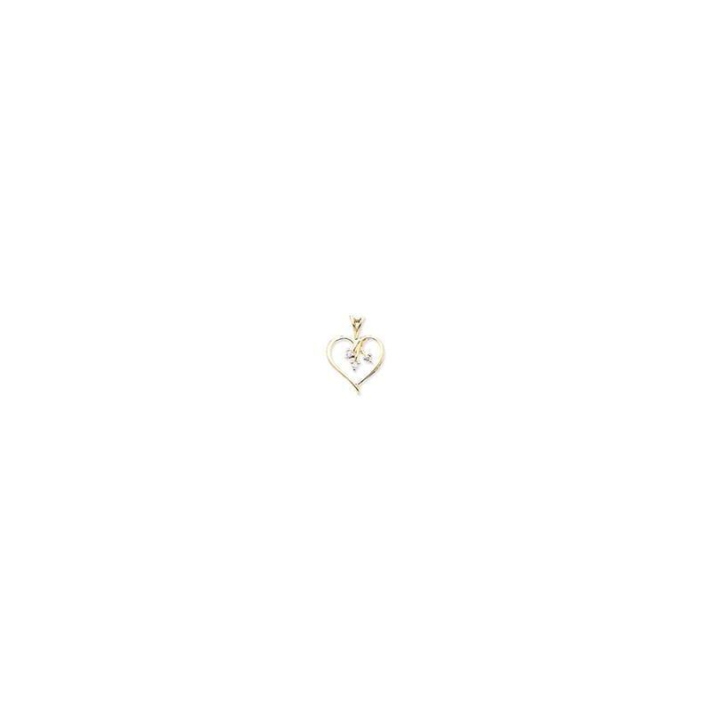 14k VS Diamond heart pendant - Seattle Gold Grillz