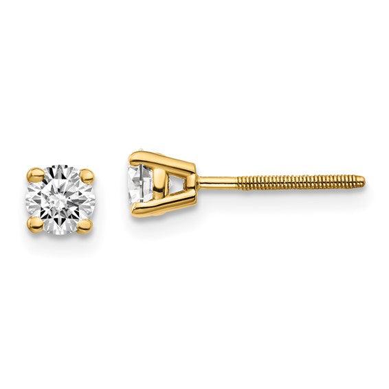 14k VS2 0.50ctw Diamond Stud Earrings - Seattle Gold Grillz