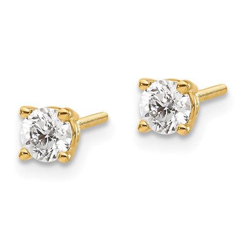 14k VS2 0.50ctw Diamond Stud Earrings - Seattle Gold Grillz