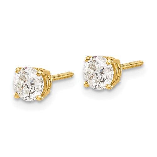 14k VS2 0.85ctw Diamond Stud Earrings - Seattle Gold Grillz