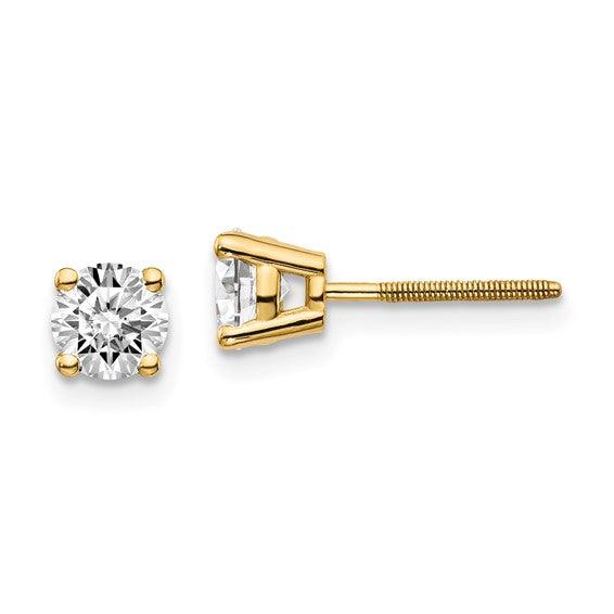 14k VS2 0.85ctw Diamond Stud Earrings - Seattle Gold Grillz