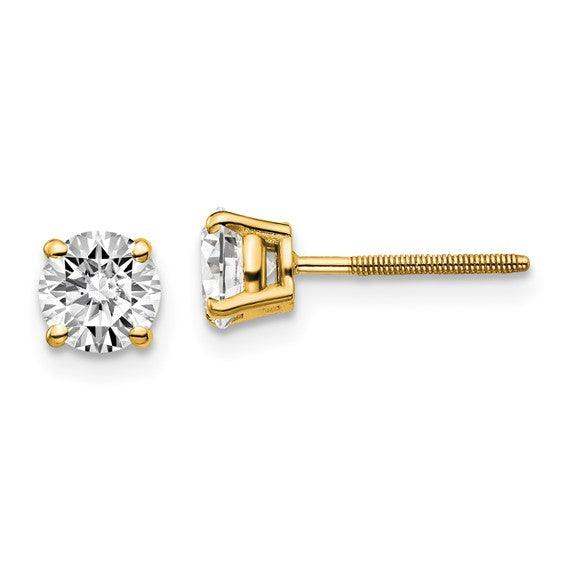 14k VS2 1.00ctw Diamond Stud Earrings - Seattle Gold Grillz