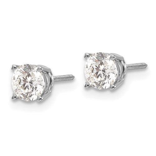 14k VS2 1.00ctw Diamond Stud Earrings - Seattle Gold Grillz