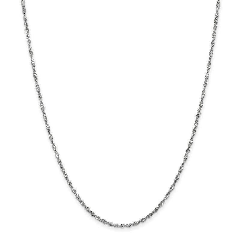14k WG 1.9mm Singapore Chain - Seattle Gold Grillz