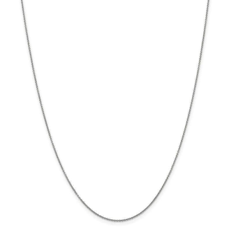 14k WG .9mm Cable Chain - Seattle Gold Grillz