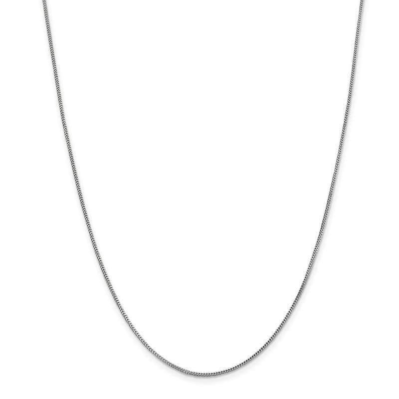 14k White Gold 0.90mm Franco Chain - Seattle Gold Grillz