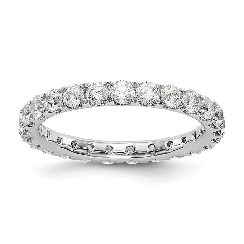 14K White Gold 1.50ct Eternity Band - Seattle Gold Grillz