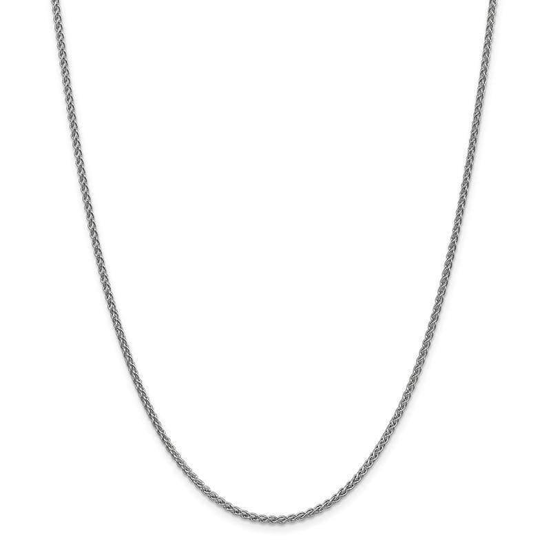 14k White Gold 2mm Solid Polished Spiga Chain - Seattle Gold Grillz