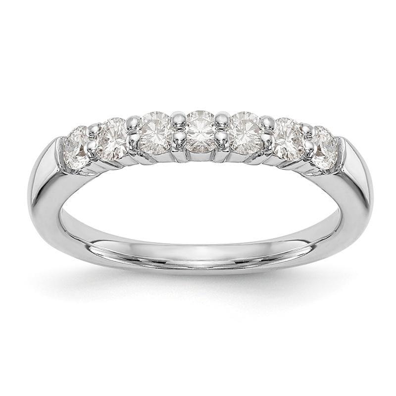 14K White Gold 7-Stone Diamond Band - Seattle Gold Grillz