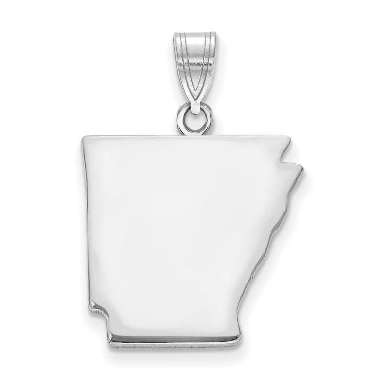 14k White Gold Arizona State Pendant - Seattle Gold Grillz