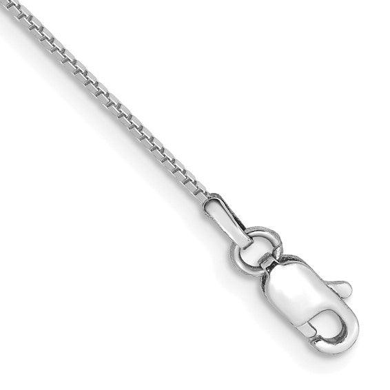 14K White Gold Box Bracelet - Seattle Gold Grills