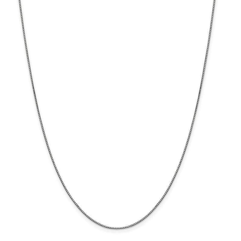14K White Gold Box Chain - Seattle Gold Grills