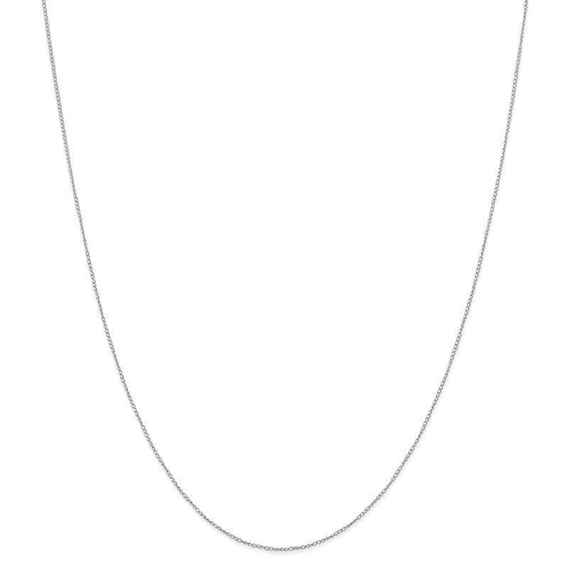 14k White Gold Carded Curb Chain - Seattle Gold Grillz