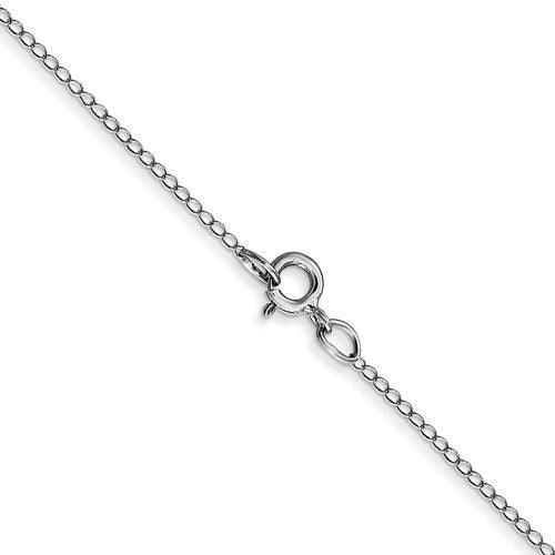 14k White Gold Carded Curb Chain - Seattle Gold Grillz