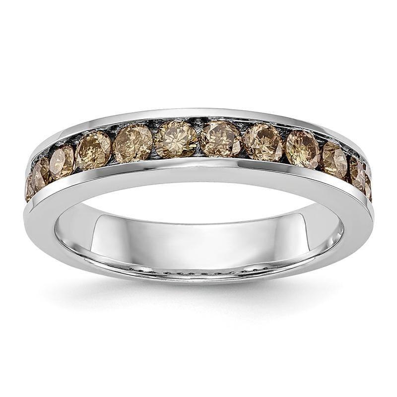 14k White Gold Champagne Band Mounting - Seattle Gold Grillz