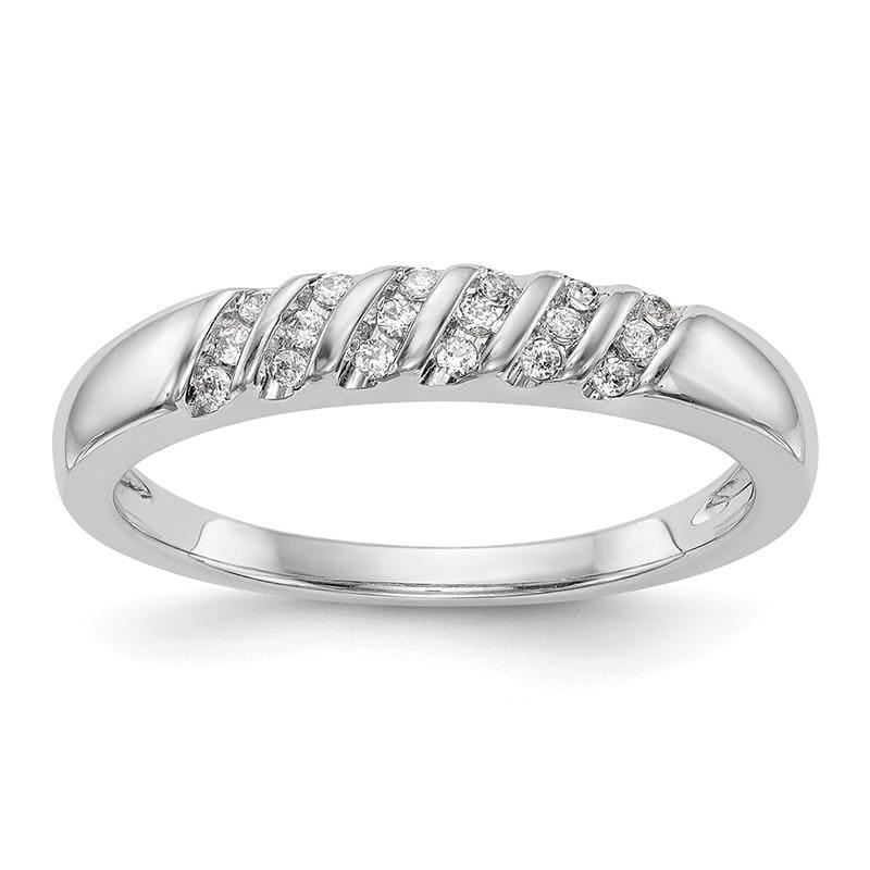 14K White Gold Complete Diamond Trio Men's Wedding Band - Seattle Gold Grillz