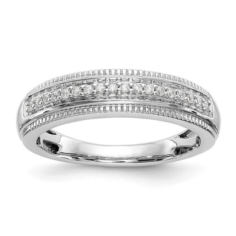 14K White Gold Complete Diamond Trio Men's Wedding Band - Seattle Gold Grillz