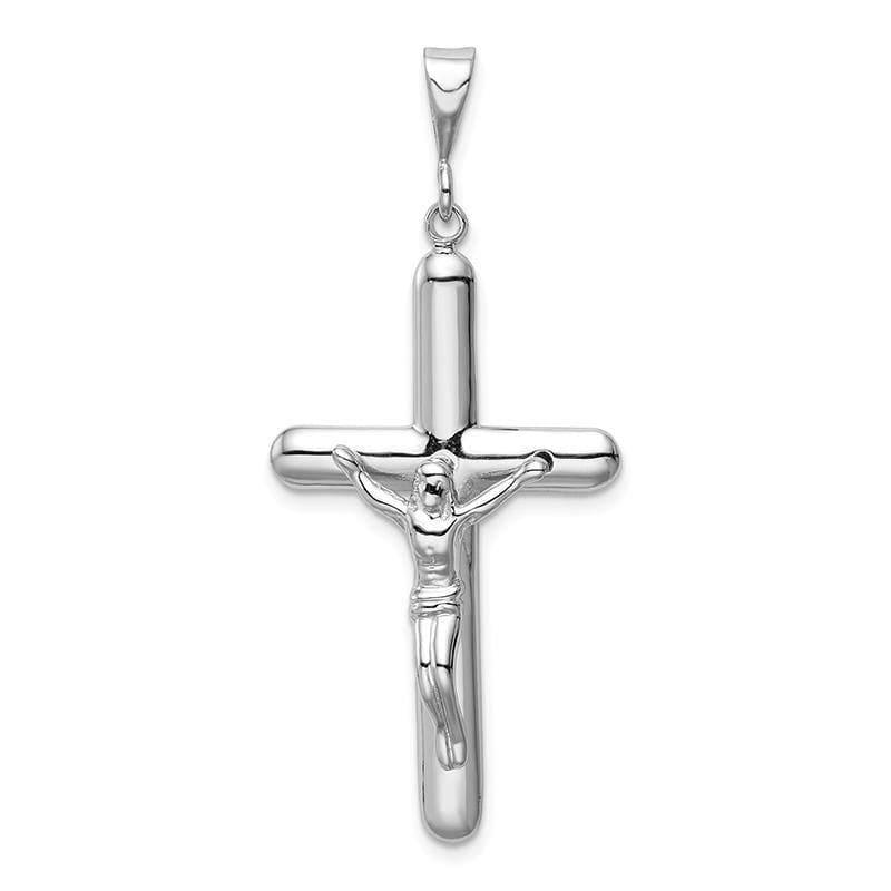 14k White Gold Crucifix Pendant - Seattle Gold Grillz