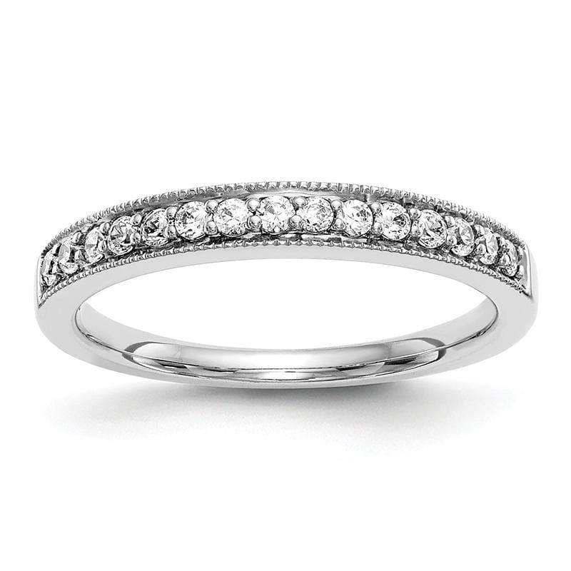 14K White Gold Diamond Band - Seattle Gold Grillz