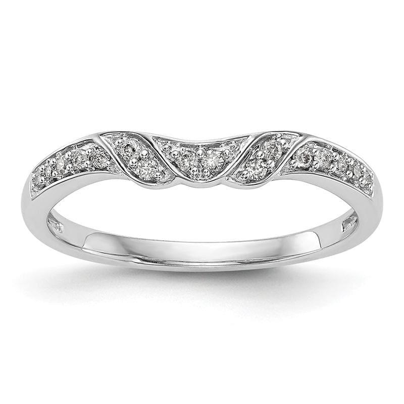 14K White Gold Diamond Band - Seattle Gold Grillz