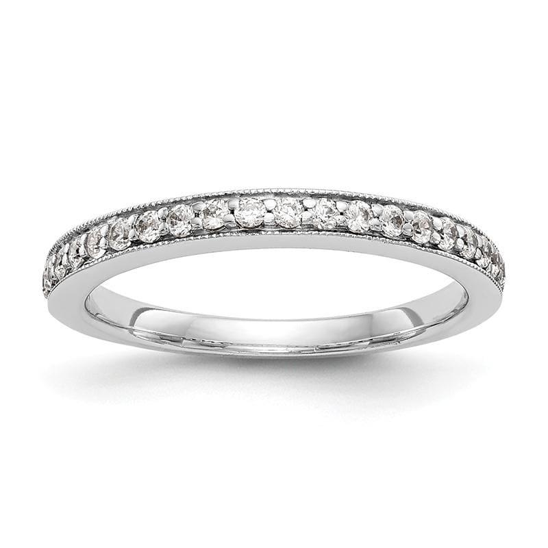 14K White Gold Diamond Band - Seattle Gold Grillz