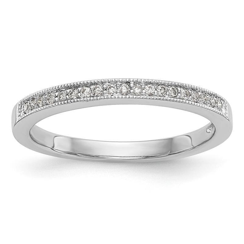 14K White Gold Diamond Band - Seattle Gold Grillz