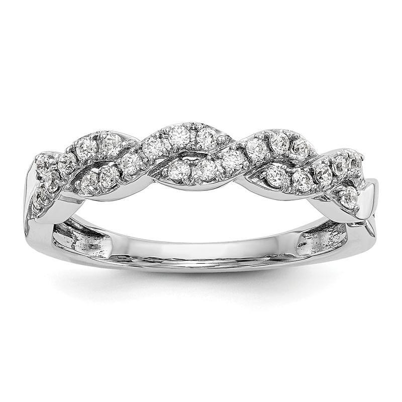 14K White Gold Diamond Band - Seattle Gold Grillz