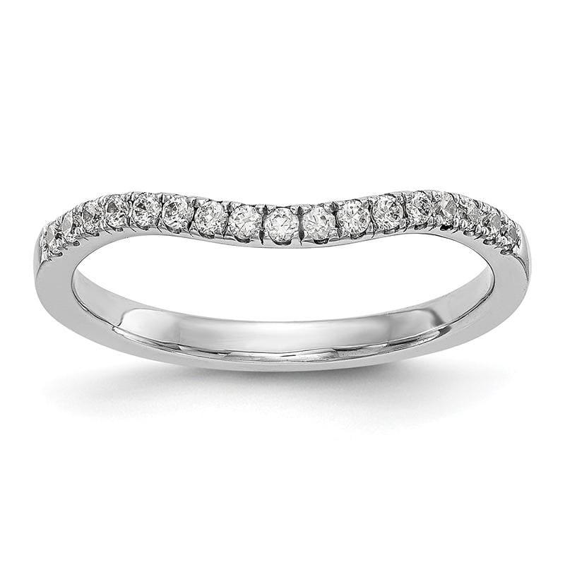 14K White Gold Diamond Band - Seattle Gold Grillz